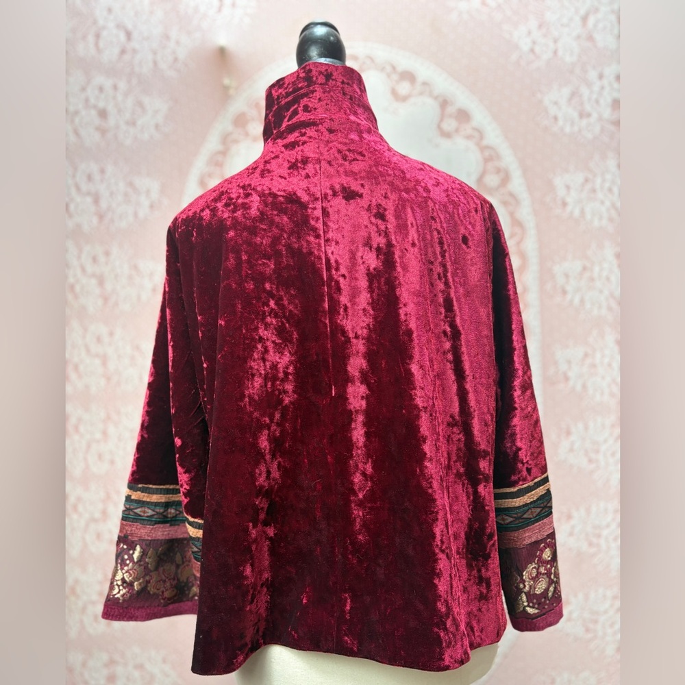 NWT Crimson Velvet Jacket Sz L - Picture 8 of 9